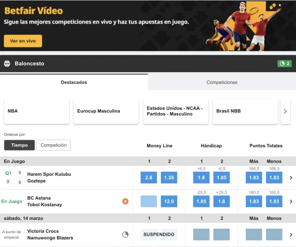 betfair sport